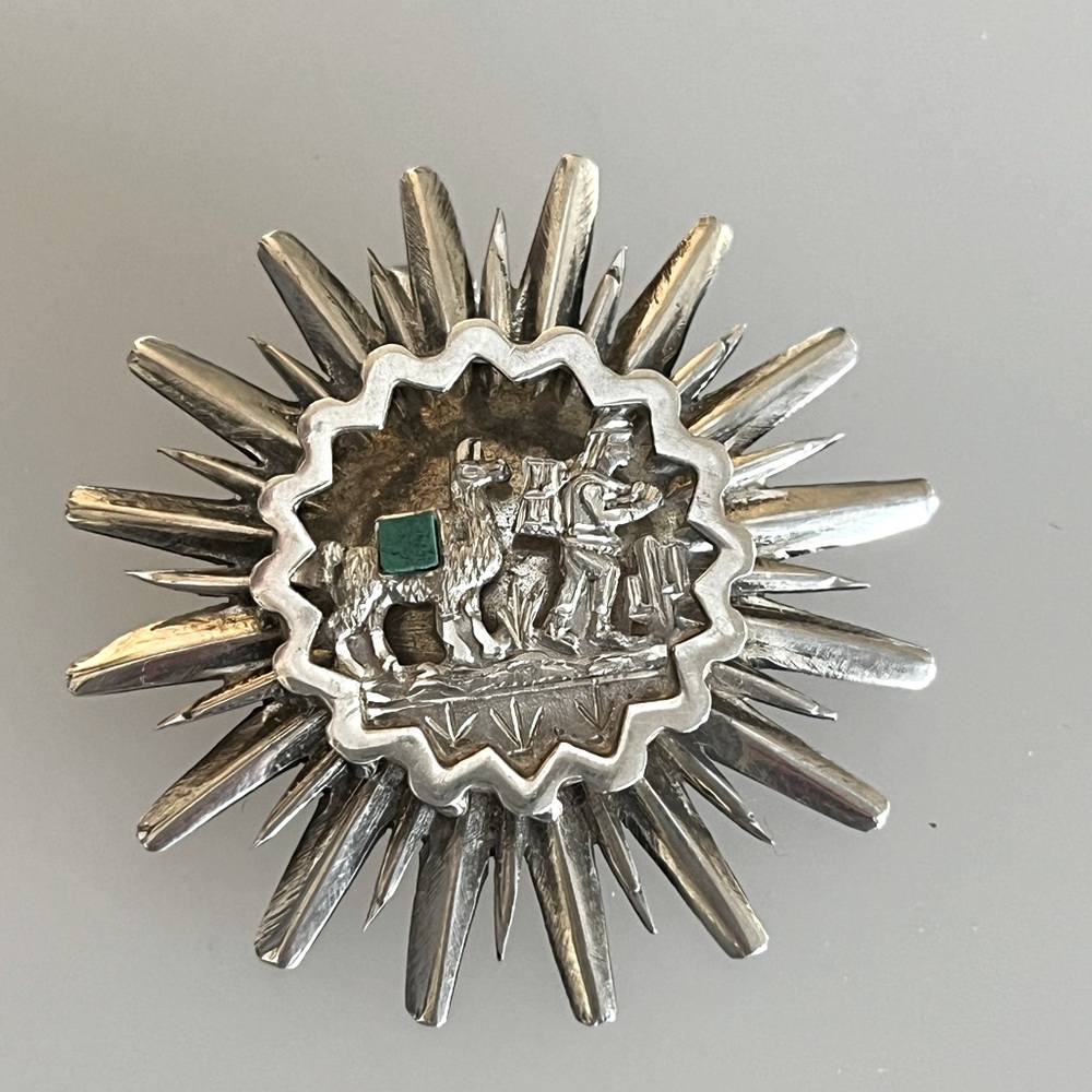 Sterling Silver Brooch Pendant